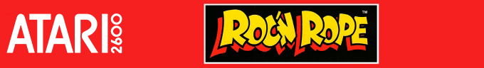 Roc 'N Rope logo for Atari 2600